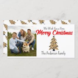 クリスマスツリーのカスタマイズ写真 シーズンカード