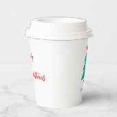 クリスマスツリーのカスタマイズ可能な休日 紙コップ (右)