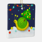 クリスマスツリーのカタツムリ セラミックオーナメント (右)