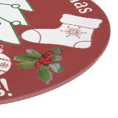 クリスマスツリーのガラス切り板 カッティングボード (角)