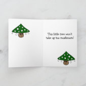 クリスマスツリーのキノコのカード シーズンカード (内部)