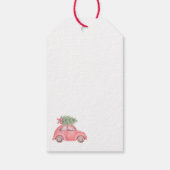 クリスマスツリーのギフトカスタムラベルを持ち帰る ギフトタグ (裏面)