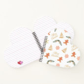 クリスマスツリーのクッキーを使用したクリスマスパターン ノートブック (内部)