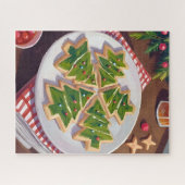 クリスマスツリーのクッキー絵画 ジグソーパズル (横)