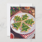クリスマスツリーのクッキー シーズンカード (正面)