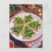 クリスマスツリーのクッキー シーズンポストカード (正面)