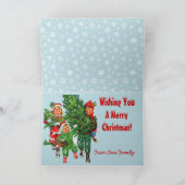 クリスマスツリーのクリスマスカードを入手する シーズンカード (内部)