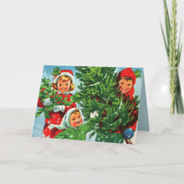 クリスマスツリーのクリスマスカードを入手する シーズンカード