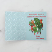 クリスマスツリーのクリスマスカードを入手する シーズンカード (内部)