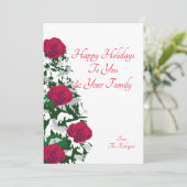 クリスマスツリーのクリスマスカード 招待状 (スタンド正面)