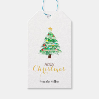 クリスマスツリーのクリスマスギフトタグ ギフトタグ