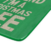 クリスマスツリーのクリスマスコスチュームのフリ カッティングボード (角)