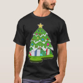 クリスマスツリーのクリスマスパッケージ Tシャツ (正面)
