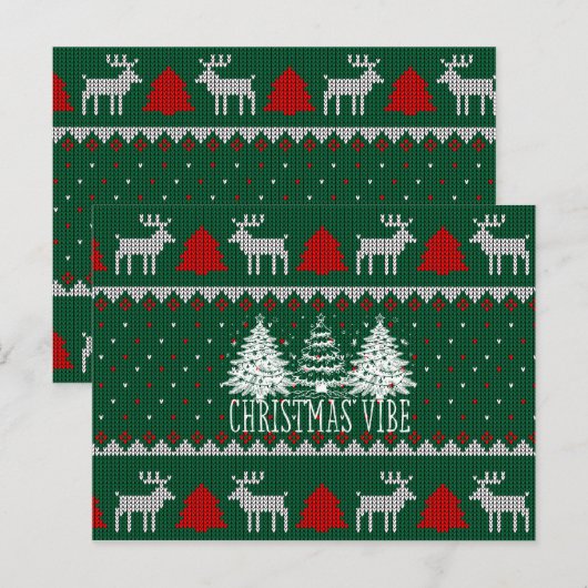 クリスマスツリーのクリスマスポストカード ポストカード (正面/裏面)