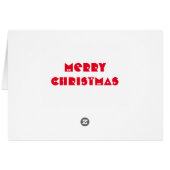 クリスマスツリーのグリーティングカード (裏面横)