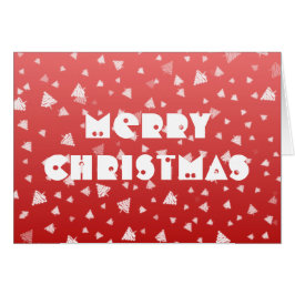 クリスマスツリーのグリーティングカード