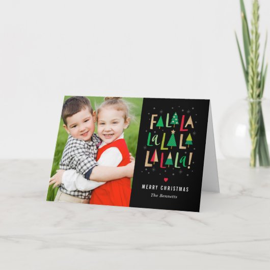 クリスマスツリーのグリーティングカード シーズンカード (正面)