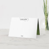 クリスマスツリーのグリーティングカード/緑 シーズンカード (裏面)