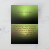 クリスマスツリーのグリーティングカード/緑 シーズンカード (内部)