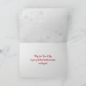 クリスマスツリーのグリーティングフォトカード カード (内部)