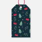 クリスマスツリーのグリーンプレゼントタグ ギフトタグ (裏面)