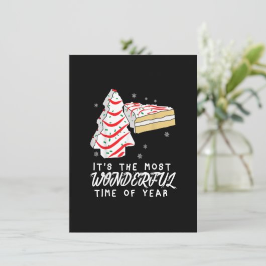 クリスマスツリーのケーキそれは最も素晴らしい時間だ 招待状 (スタンド正面)