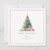 クリスマスツリーのシンプルさ シーズンカード (正面)