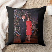 クリスマスツリーのジョン・ケネディ&ジャクリーン会長 クッション (ブランケット)