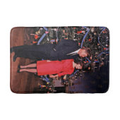 クリスマスツリーのジョン・ケネディ&ジャクリーン会長 バスマット (正面)