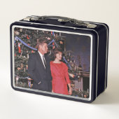 クリスマスツリーのジョン・ケネディ&ジャクリーン会長 メタルランチボックス (裏面)