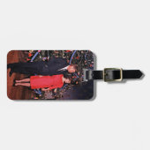 クリスマスツリーのジョン・ケネディ&ジャクリーン会長 ラゲッジタグ (正面横)