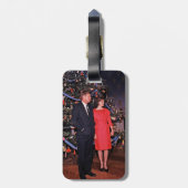 クリスマスツリーのジョン・ケネディ&ジャクリーン会長 ラゲッジタグ (裏面縦)