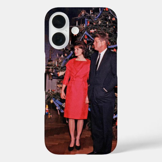 クリスマスツリーのジョン・ケネディ&ジャクリーン会長 Case-Mate iPhoneケース (裏面)