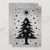 クリスマスツリーのスカル シーズンカード (正面/裏面)
