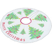 クリスマスツリーのスカート ブラッシュドポリエステルツリースカート (アングル)