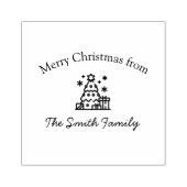 クリスマスツリーのスタンプ ラバースタンプ (インプリント)