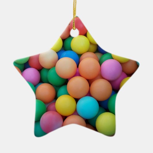 クリスマスツリーのスター セラミックオーナメント (正面)