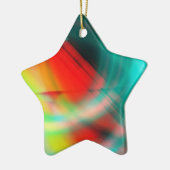クリスマスツリーのスター セラミックオーナメント (左)