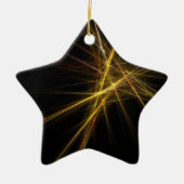 クリスマスツリーのスター セラミックオーナメント (正面)
