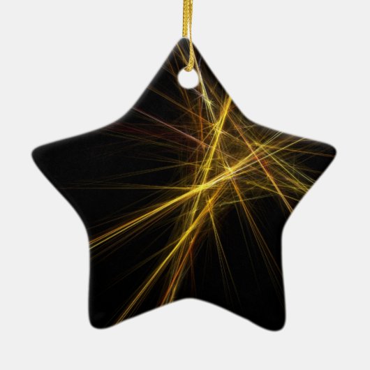 クリスマスツリーのスター セラミックオーナメント (裏面)