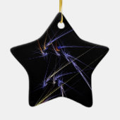 クリスマスツリーのスター セラミックオーナメント (裏面)