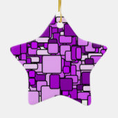 クリスマスツリーのスター セラミックオーナメント (裏面)