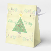 クリスマスツリーのスノーフレークのお気に入り フェイバーボックス (裏面サイド)