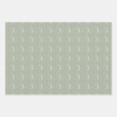 クリスマスツリーのスノーフレーク ラッピングペーパーシート (正面)