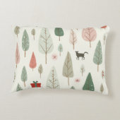 クリスマスツリーのスロー枕 アクセントクッション (裏面)