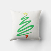 クリスマスツリーのスロー枕 クッション (裏面)