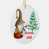 クリスマスツリーのセラミックオーナメントの切断 セラミックオーナメント (右)