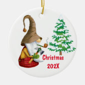 クリスマスツリーのセラミックオーナメントの切断 セラミックオーナメント (正面)