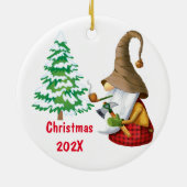 クリスマスツリーのセラミックオーナメントの切断 セラミックオーナメント (裏面)