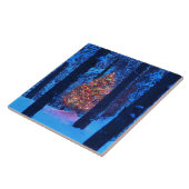 クリスマスツリーのタイルTrivet タイル (側面)